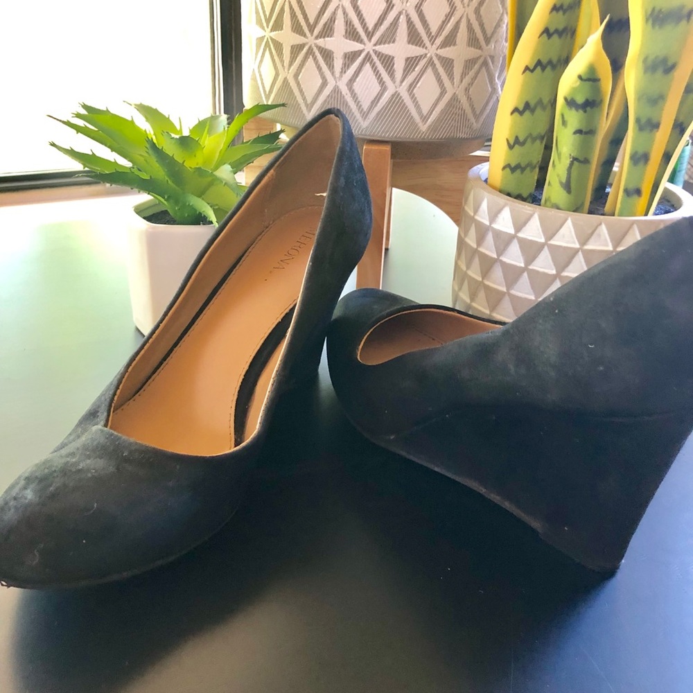 Suede Wedges